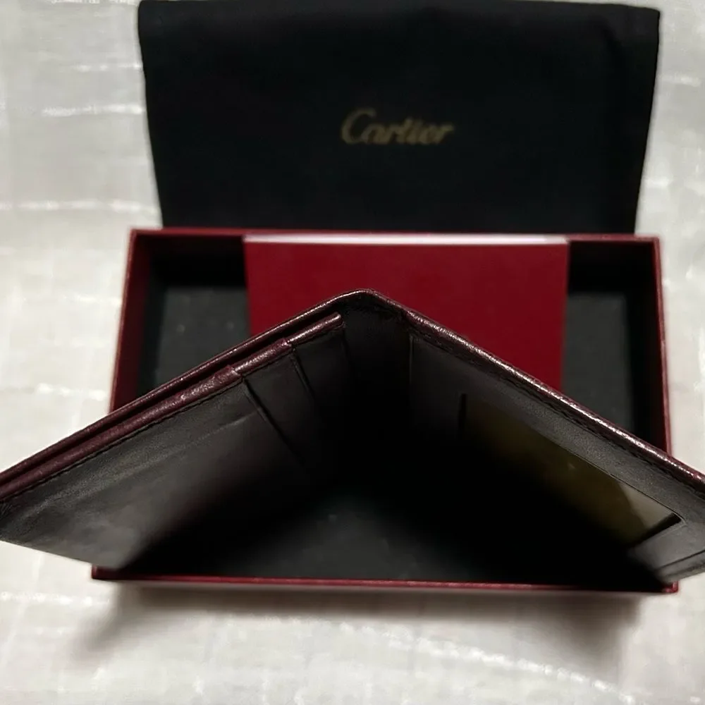 Cartier Leather Wallet - Burgundy